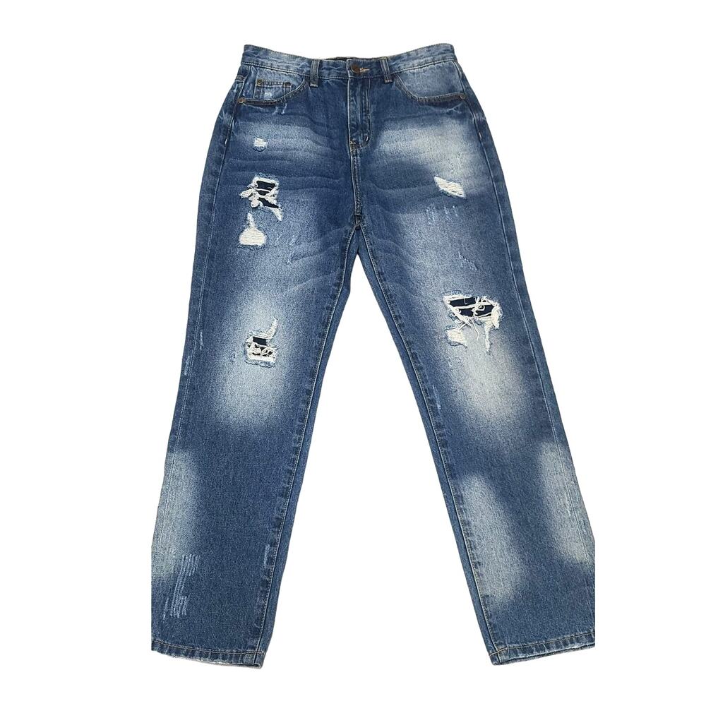 Karen Kane high rise distressed  jeans NWT women's size 4